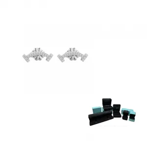 TIFFANY & CO. Серьги-гвоздики из белого золота 18 карат для женщин