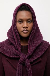 Капюшон из мериносовой шерсти Answear.LAB, бордовый