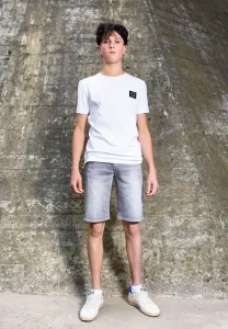 Прямые джинсовые шорты Rellix, Used Grey Denim