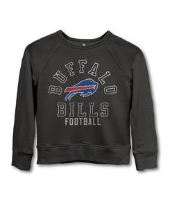 Флокированный флисовый свитшот унисекс NFL Buffalo Bills реглан - Little Kid, Big Kid Junk Food Clothing, черный