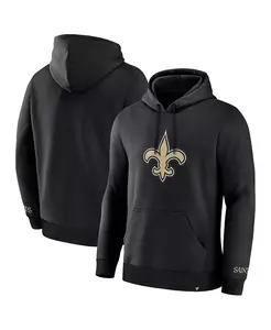 Мужская черная толстовка с капюшоном New Orleans Saints Legacy Fleece Pullover Hoodie Fanatics