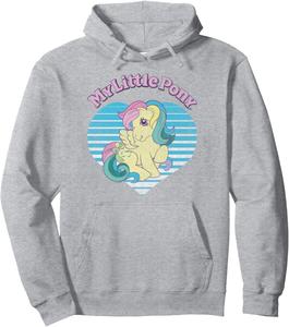 Худи My Little Pony Skydancer Retro Striped Heart Classic Shot, серое