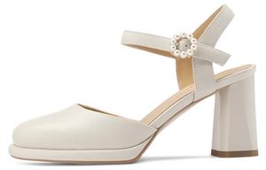 Массивные каблуки Высокие каблуки 8,5 см Женские BOERDIQI, Цвет экрю