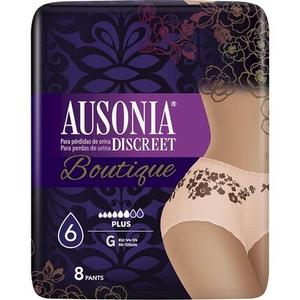 Черные трусы Ausonia Discreet Boutique от утечки мочи — упаковка из 8 шт.