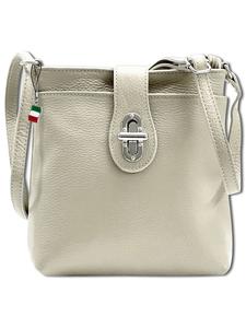 Наплечная сумка Florence Umhängetasche Leder beige ca. 22cm