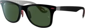Солнцезащитные очки Ray-Ban Unisex Rb8395m Scuderia Ferrari Collection квадратной формы, Matte Carbon on Allutex/Dark Green