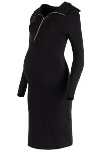 Платье-джемпер MATERNITY AND NURSING WITH SAILOR COLLAR FAVO Cache Coeur, черный