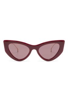 Gucci Eyewear солнцезащитные очки с логотипом Double G, красный