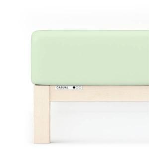 Простынь на подгонке schlafgut Casual, 160x25x200 см цвет green light