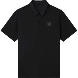 Поло с коротким рукавом и нашивкой с логотипом STONE ISLAND, черный