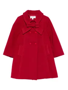 Бушлат с бантом и складками Patachou, красный