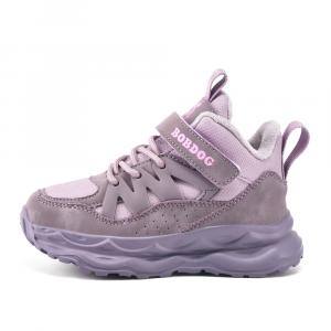 Кроссовки для бега для детей с низким верхом, нескользящие, износостойкие, легкие, амортизирующие, теплые BOBDOG, фиолетовый