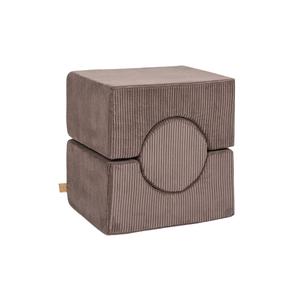 MEOWBABY Игровая площадка из пенопласта, игровой набор из 3 предметов для малыша, вельвет, коричневый