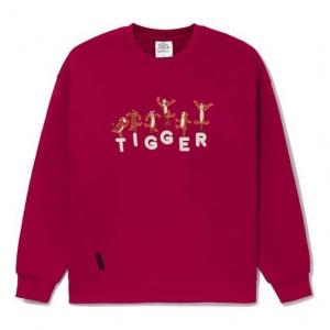 Свитера x disney кроссовер серия мультфильм алфавит печать спортивный свободный свитер пара стиль чикаго буллс Li-Ning, красный