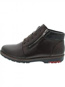 Rieker Коричневые ботильоны на шнуровке