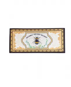 Коврик для входной двери Humble Bee Sassafras для использования внутри и снаружи помещений, размер 1'25 смx25 см, мультиколор Evergreen