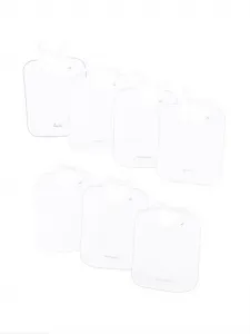 Комплект из семи нагрудников с вышивкой Bonpoint, белый