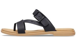 Шлепанцы женские черные/коричневые Crocs