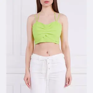 Топ стандартного кроя Twinset, зеленый