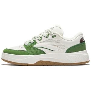 Кроссовки ANTA Skateboarding Shoes Women's Low-top Ivory White / Salt Olive Green, слоновая кость/зеленый