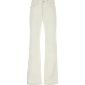 Парижские джинсы с высокой талией и логотипом AMIPARIS, белые