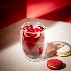 Набор стаканов стакан для питья стакан для воды стакан для сока CEMBRA MODERN стаканы с двойными стенками 2 шт. 0,28 л HOMLA, прозрачный