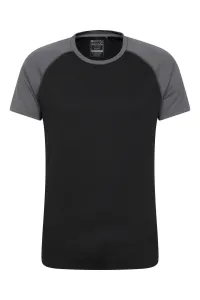 Спортивная футболка с защитой от ультрафиолета Тренажерный зал Бег Ходьба Mountain Warehouse, черный