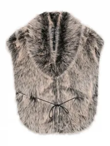 Шарф-галстук из искусственного меха Patrizia Pepe, нейтральный