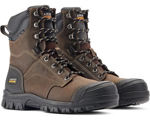 Ботинки Ariat Treadfast 8" Waterproof Steel Toe Work, цвет Dark Brown