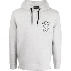 Серый свитшот Men's EMPORIO ARMANI, серый