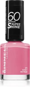 60 секунд лака для ногтей Риты Оры Rimmel, atspalvis 270 sweet retreat 8 мл