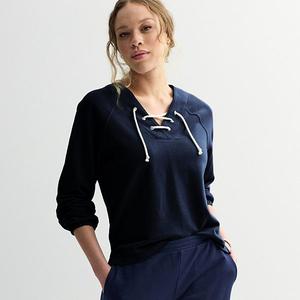 Женский свитшот на шнуровке Sonoma Goods For Life, Midnight Madness