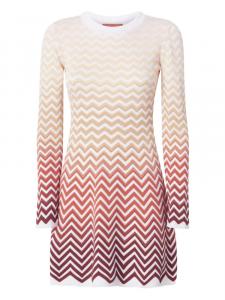 Мини-платье с зигзагообразным узором Missoni, нейтральный