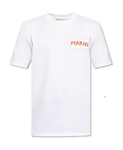 Футболка с логотипом Marni, белый