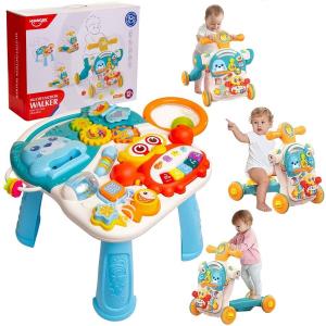 Ходунки, толкачи, каталки, самокаты, развивающий стол. Многофункциональный игровой центр. Doris