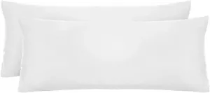 Чехол на подушку Biberna "Michi", (2 шт.), разные размеры, сертифицирован OEKO-TEX 40х60 см, белый