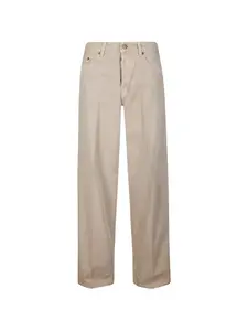 Джинсы с нашивкой-логотипом Haikure, бежевый