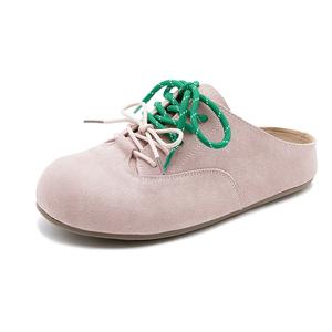 Резиновая подошва, тихие, устойчивые к запахам, износостойкие, нескользящие, антибактериальные, женские сандалии с закрытым носком VAEL, Pink