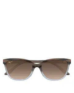 Солнцезащитные очки Honi «кошачий глаз», 54 мм Maui Jim, белый