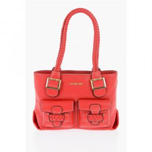 Сумка через плечо LOVE из искусственной кожи с плетеной ручкой Moschino, Red