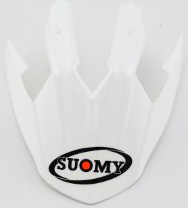Шлем Suomy mx tourer plain white с козырьком
