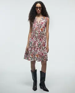 Вышитая туника Sfera, розовый