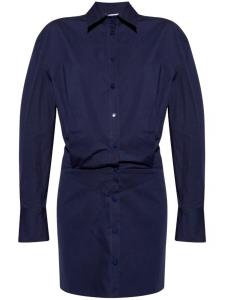 Мини-платье на пуговицах The Attico, синий