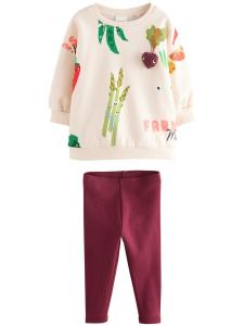 Набор Next, светло-бежевый/бордовый