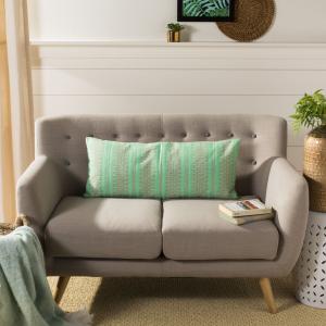 Подушка декоративная Safavieh Parvin, 14x24 см, сине-зеленый