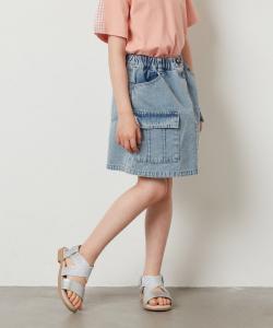 Брюки-юбка с накладными карманами Avv, цвет Light Blue