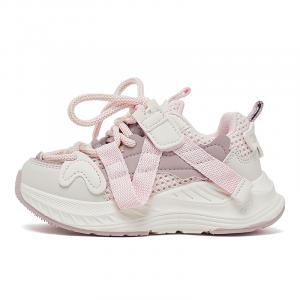 Противоскользящая и износостойкая дышащая детская обувь для повседневной носки HOBIBEAR, розовый