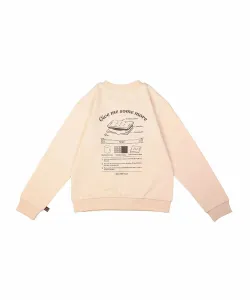 Хлопковая толстовка с круглым вырезом и рисунком "Смор" - рецепт "Смор" (для детей) S'More, цвет Beige