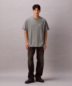 (M) Футболка Calvin Klein 20s Varsity Logo Patch Crew Neck, джинсы Calvin Klein 4RB848G