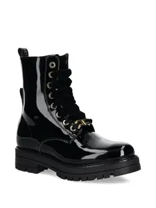 Ботинки на шнуровке с цепочкой Elisabetta Franchi La Mia Bambina, черный